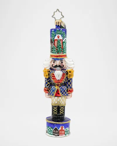 Christopher Radko Christmas Sentinel Nutcracker Christmas Ornament In Multi