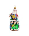 Christopher Radko Dave Thomas Foundation Santa Flurry Friends Ornament In Multi