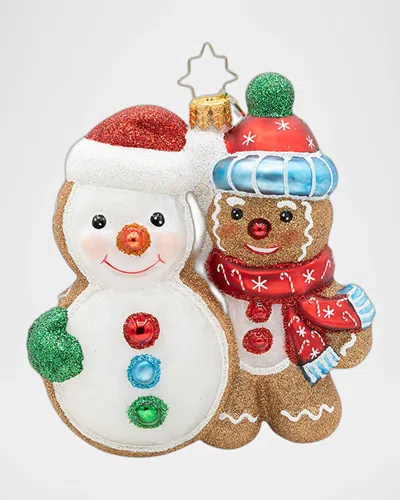 Christopher Radko Deck The Dough Christmas Ornament In Brown