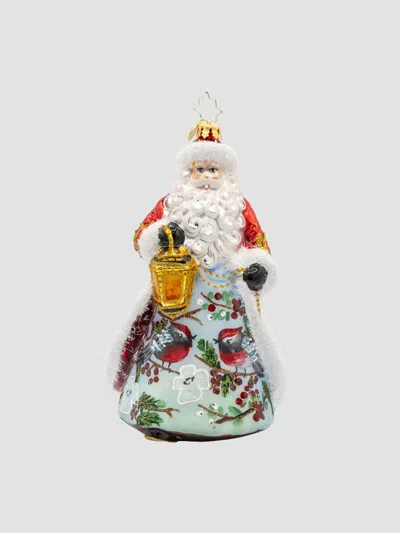 Christopher Radko European Santa Cardinal Kris Kringle Glass Ornament In Multi