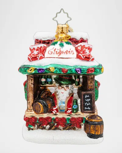 Christopher Radko Gluhwein Greetings Christmas Ornament In Multi