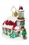 Christopher Radko Holly Bell Chapel Glass Ornament In Multi