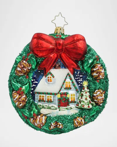 Christopher Radko Holly Jolly Hideaway Christmas Ornament In Multi