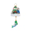 Christopher Radko Ice Fishing Snow Pals Gem Ornament In Multi