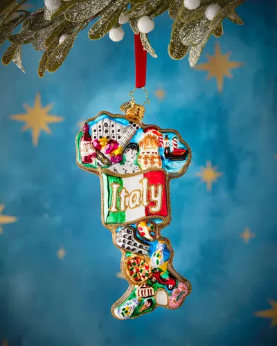 Christopher Radko Italian Charm Christmas Ornament In Multi