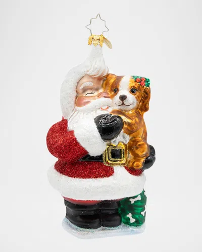 Christopher Radko Jolly & Pawsome Christmas Ornament In Multi
