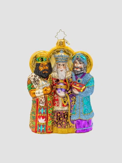 Christopher Radko Journey Of The Wise Men Glass Ornament In Multi