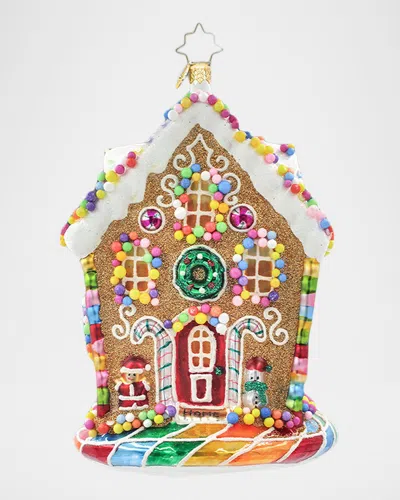 Christopher Radko Lollipop Lane House Christmas Ornament In Multi
