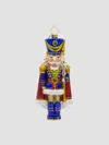 Christopher Radko Long Coat Nutcracker Glass Ornament In Multi