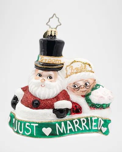 Christopher Radko Merry Matrimony Christmas Ornament In Multi