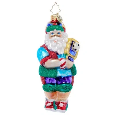 Christopher Radko Pickleball Pro Santa In Multi