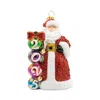 Christopher Radko Santa 2025 Christmas Countdown Snow Gifts Glass Ornament In Multi