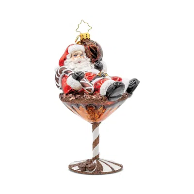 Christopher Radko Santa's Merry Martini Ornament