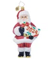 Christopher Radko Santa's Special Gift 2024 Glass Ornament In Multi