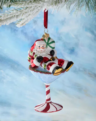 Christopher Radko Santa-tini Christmas Ornament In Multi