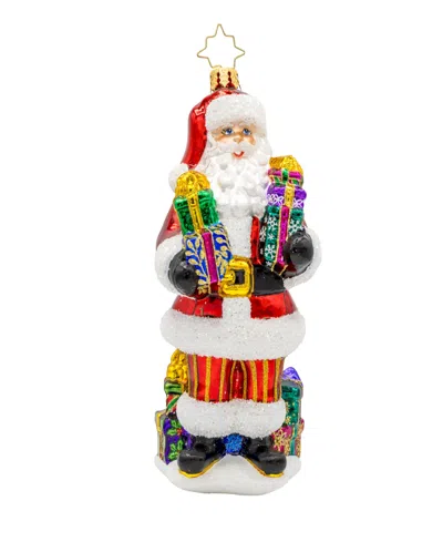 Christopher Radko Santas Stocking Stuffers Ornament In Multi