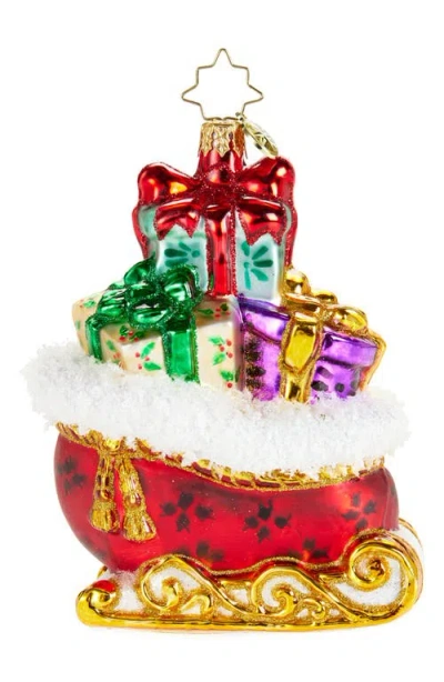 Christopher Radko Sleighful Of Wonders Glass Ornament In Multi