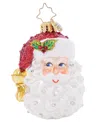 Christopher Radko Sparkling Santa Nick Gem Ornament In Multi