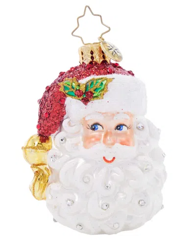 Christopher Radko Sparkling Santa Nick Gem Ornament In Multi
