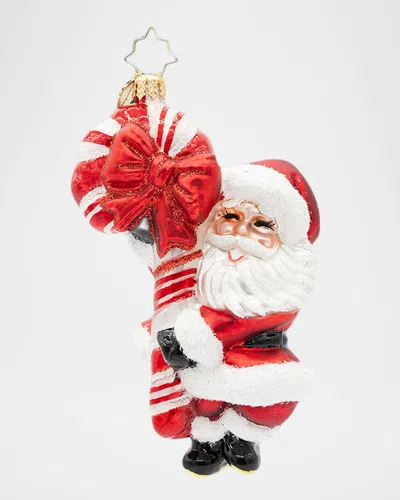 Christopher Radko St. Nick & Apos;s Retro Cheer Christmas Ornament In Multi