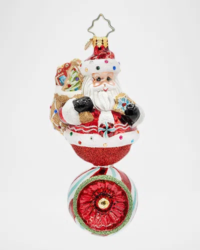 Christopher Radko Sweet Claus Reflector Christmas Ornament In Multi