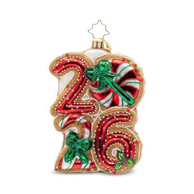 Christopher Radko Sweet Start To 2026 Glass Ornament In Multi
