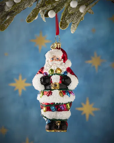 Christopher Radko Tangled Up Santa Christmas Ornament