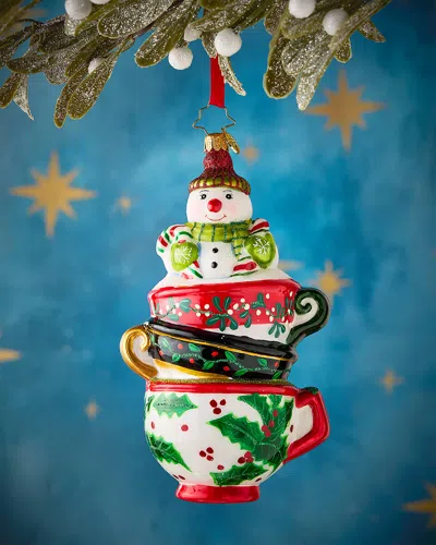 Christopher Radko Teatime Treasures Christmas Ornament In Multi