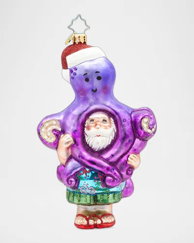 Christopher Radko The Christmas Catch Christmas Ornament In Purple