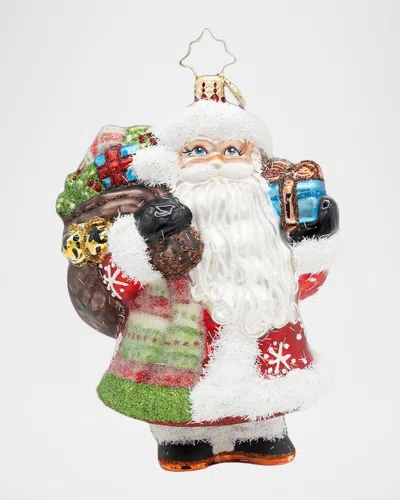 Christopher Radko The Jolliest Fellow Christmas Ornament In Multi