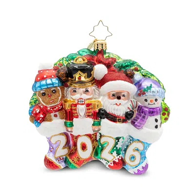 Christopher Radko Together For The Holidays 2026 Glass Ornament In Multi