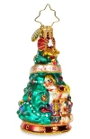 Christopher Radko Tot's First Tree Glass Ornament In Multi