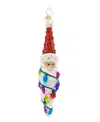 Christopher Radko Twinkling Twist Ornament In Multi
