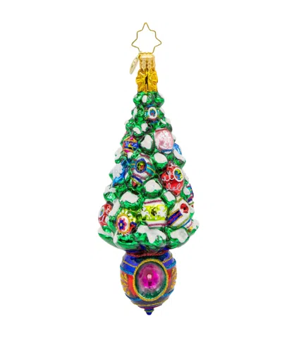 Christopher Radko Vintage Holiday Spruce Ornament In Multi