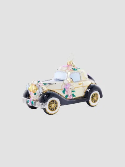 Christopher Radko Wedding Day Wheels Ornament In Multi