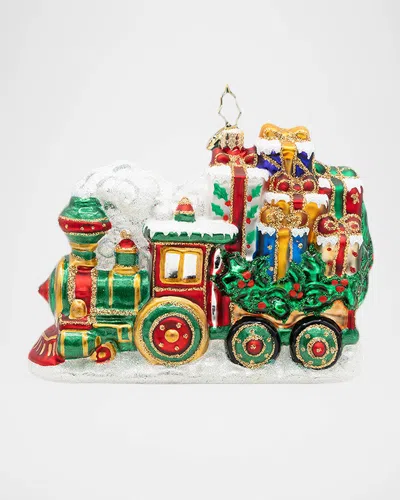 Christopher Radko Yuletide Express Christmas Ornament In Green