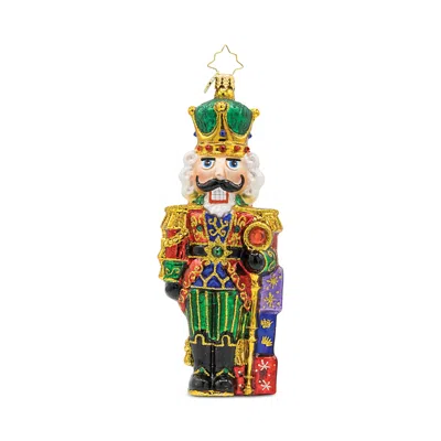 CHRISTOPHER RADKO YULETIDE SENTINEL NUTCRACKER GLASS ORNAMENT