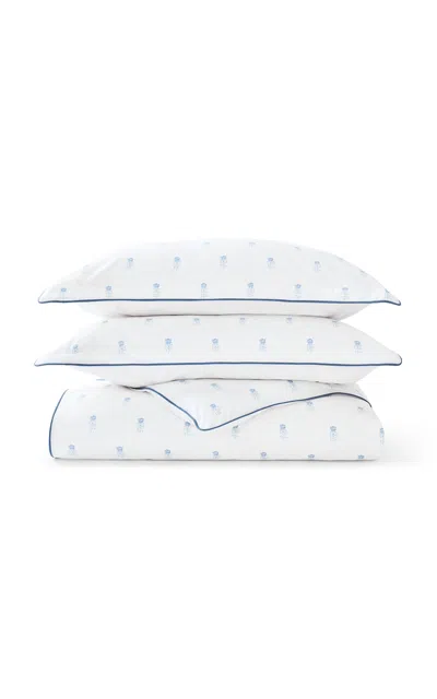 Christy - Arley Percale King Duvet Cover Set - Blue
