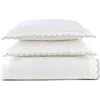Christy Balmoral Luxury Cotton Sateen Duvet Cover Sets In White