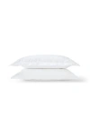 Christy Balmoral Luxury Cotton Sateen Oxford Style Pillow Sham Pairs In White