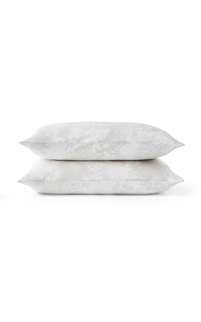 Christy - Beatrice Percale King Pillowcase Set - Neutral In White
