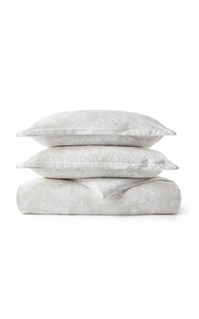 Christy - Beatrice Percale Queen Duvet Cover Set - Neutral