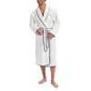 Christy Boundary Turkish Cotton Robe In White