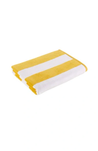 Christy Cabana Stripe Vibrant Beach Towels In Yellow