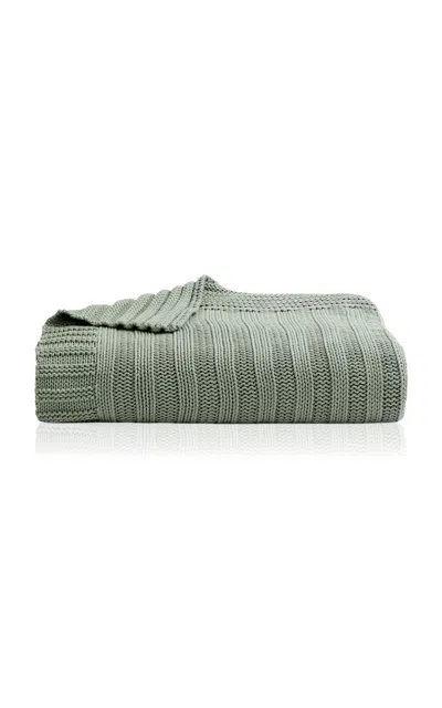Christy - Cambridge Knitted Throw - Green