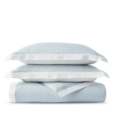 Christy Cavendish Luxury Soft Linen Reversible Duvet Cover Set, King - Exclusive In Blue