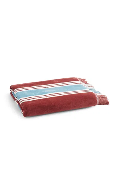 Christy - College Beach Towel - Red In Multi