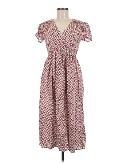 Pre-owned Christy Dawn Casual Dress In Burgundy