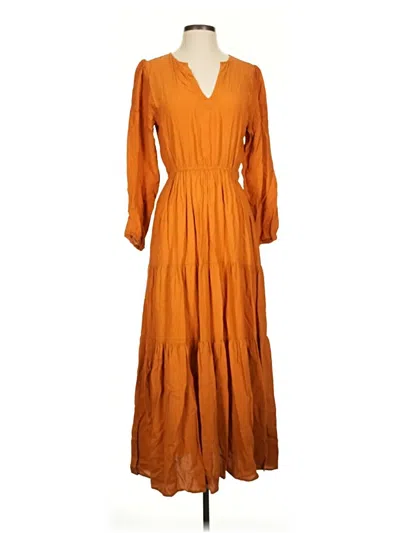 Pre-owned Christy Dawn Casual Dress In Orange