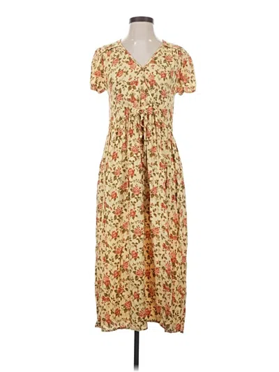 Pre-owned Christy Dawn Casual Dress In Tan